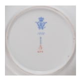 Kaiser Wilhelm II. - Neuosier-Suppenteller der KPM aus dem k&ouml;niglichen Tafelservice, datiert 1895