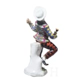 Kom&ouml;diantenfigur Harlekin aus der Commedia dell&rsquo;Arte, J. J. Kaendler, um 1740 (Entwurf), Meissen, 20. Jhdt.
