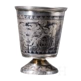Niello-Fu&szlig;becher, Russland, Moskau, 1850 - 1858