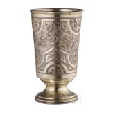 Gro&szlig;er Vermeil-Becher, Russland, Moskau, Sergej I. Nazarow, um 1890