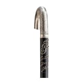 Spazierstock mit Silber- und Niellogriff, Russland, Kiew, 1908-17