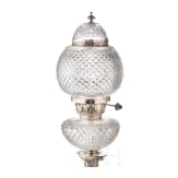 Ein Paar gro&szlig;e Kristall-Tischlampen mit Silbermontur, Russland, Moskau, Shanks & Co., 1895