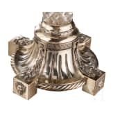 Ein Paar gro&szlig;e Kristall-Tischlampen mit Silbermontur, Russland, Moskau, Shanks & Co., 1895