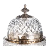Ein Paar gro&szlig;e Kristall-Tischlampen mit Silbermontur, Russland, Moskau, Shanks & Co., 1895
