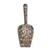 Cloisonn&eacute;-Email-Zuckerschaufel, Russland, St. Petersburg, um 1880
