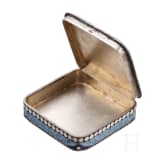 Cloisonn&eacute;-Email-Pillendose, Sowjetunion, um 1930