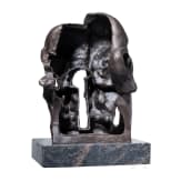 Bronze "Doppel Gesicht", Ernst Iossifowitsch Neiswestny (1925 in Swerdlowsk/Jekaterinburg - 2016 in New York)