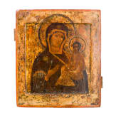 Ikone mit der Gottesmutter von Tichwin "Tichwinskaja", Russland, 18. Jhdt.