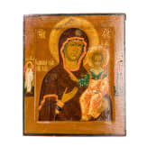 Ikone mit der Gottesmutter von Smolensk (Smolenskaja), Russland, um 1800