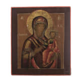 Ikone mit der Gottesmutter von Smolensk mit Oklad, Russland, 19. Jhdt.