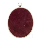Ikone mit der Gottesmutter Iwerskaja mit Email-Oklad, Russland, Ende 19. Jhdt. (Ikone), Moskau, Dmitri A. Gorbunow, 1890 (Oklad)