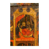 Mehrszenige Ikone mit der Geburt der Gottesmutter, Russland, um 1700