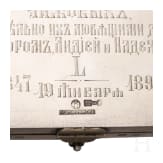 Bedeutendes Cloisonn&eacute;-Email-Ikonen-Triptychon mit dem Christus Pantokrator, Russland, Moskau, Pawel Owtschinnikow, 1897