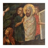 Gro&szlig;formatige Ikone mit der Erweckung des Lazarus, Griechenland, 19. Jhdt.