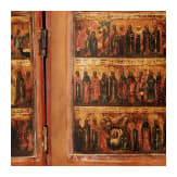 Ikonen-Triptychon, Russland, 19. Jhdt.