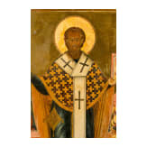 Seltene Ikone mit dem Heiligen Nikolaus Moschaisk, Russland, Anfang 19. Jhdt.