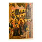 Seltene Ikone mit dem Heiligen Nikolaus Moschaisk, Russland, Anfang 19. Jhdt.