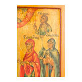 Ikone mit sechs Heiligen, Russland, Anfang 20. Jhdt.