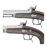 Ein Paar Offizierspistolen M 1833, 2. Modell