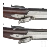 Ein Paar Offizierspistolen M 1833, 2. Modell
