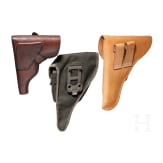 Drei Pistolentaschen