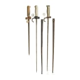 Drei Lebel-Bajonette M 1886, 1890 und 1935