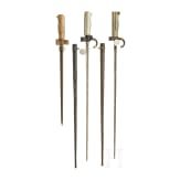 Drei Lebel-Bajonette M 1886, 1890 und 1935