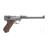 Lange Pistole 08, DWM, 1917, mit Anschlagbrett