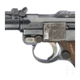 Lange Pistole 08, DWM, 1917, mit Anschlagbrett
