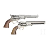Zwei Perkussionsrevolver im Kasten