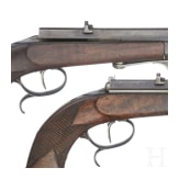 Ein Paar Z&uuml;ndnadelpistolen im Kasten, Franz von Dreyse in S&ouml;mmerda, um 1865