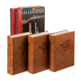 B&uuml;cherkonvolut mit drei B&auml;nden "Der Neue St&ouml;ckel" (Nachdruck Journal-Verlag) und zwei B&auml;nden "Lugs-Handfeuerwaffen"