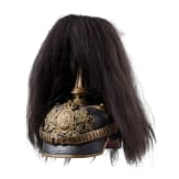 Helm f&uuml;r Angeh&ouml;rige der bayerischen Armee mit Paradebusch, um 1900