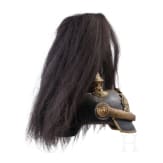 Helm f&uuml;r Angeh&ouml;rige der bayerischen Armee mit Paradebusch, um 1900