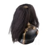 Helm f&uuml;r Angeh&ouml;rige der bayerischen Armee mit Paradebusch, um 1900