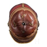 Helm f&uuml;r Angeh&ouml;rige der bayerischen Armee mit Paradebusch, um 1900