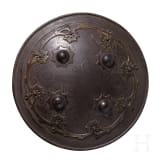 A silver damascened iron buckler, Lahore, 19th century