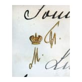 Gro&szlig;f&uuml;rstin Maria Pavlovna Romanova von Russland (1854 - 1920) - eigenh&auml;ndiger Brief mit Unterschrift