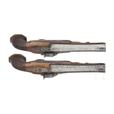A pair of percussion pistols, Liege, circa 1810