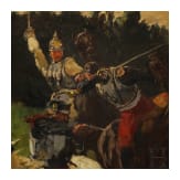 Theodor Rocholl (1854 - 1933) - K&uuml;rassiere im Deutsch-Franz&ouml;sischen Krieg, D&uuml;sseldorf, datiert 1896