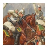 Emil H&uuml;nten (1827 - 1902) - K&uuml;rassierattacke im Deutsch-Franz&ouml;sischen Krieg 1870/71