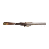 Schweres Steinschloss-Tromblon mit orientalischem Lauf, England, 19. Jhdt.