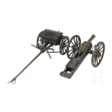 Modell eines Feldgesch&uuml;tzes, wohl Preu&szlig;en, um 1830/40