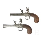 Ein Paar Steinschlossterzerole, fl&auml;misch, um 1800
