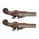 Ein Paar Perkussionspistolen im Kasten, Thomas Doubleday in Newark (GB), um 1825