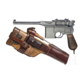 Mauser, Mod. C96 "Wartime Commercial" mit kaiserlicher Abnahme und Anschlagkasten