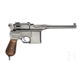Mauser, Mod. C96 "Wartime Commercial" mit kaiserlicher Abnahme und Anschlagkasten