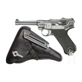 Pistole 08, Mauser, Code "byf - 41", "Black Widow", in Tasche