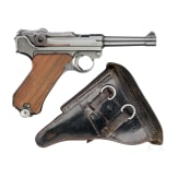 Pistole 08, Mauser, Code "byf - 42", in Tasche