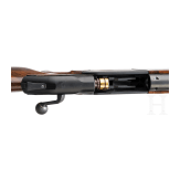 A Blaser R 8 with Zeiss scope and carrying pouch of Blaser